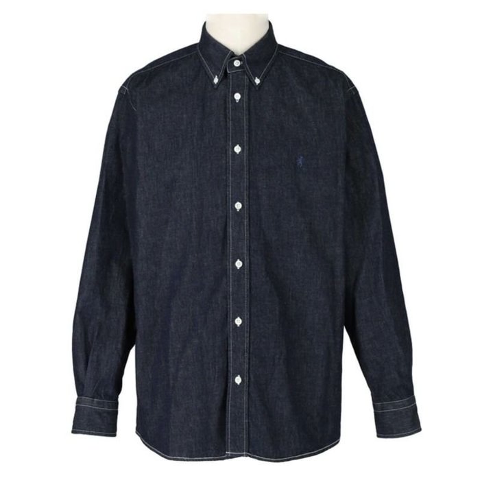 【ジムフレックス/GYMPHLEX / MEN】のGymphlex ジムフレックス B.D.シャツL/S ライトデニム メンズ インテリア・キッズ・メンズ・レディースファッション・服の通販 founy(ファニー) https://founy.com/ ファッション Fashion メンズファッション Fashion for Men デニム Denim, Jeans Material メンズ Men's, Menswear |ID: prp329100004665573 ipo3291000000033747550