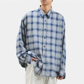 【ミーンズワイル/meanswhile / MEN】のmeanswhile ミーンズワイル オンブレサイドスリットL/S SH 人気、トレンドファッション・服の通販 founy(ファニー) ファッション Fashion メンズファッション Fashion for Men |ID:prp329100004665575