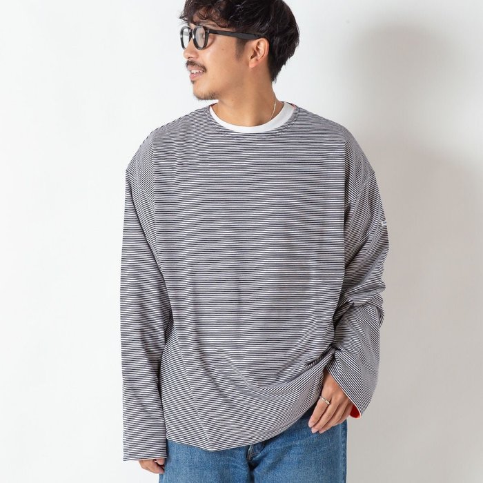 【オーシバル/ORCIVAL / MEN】のORCIVAL オーシバル ボートネックL/Sプルオーバー ヤーンダイド40/2 ジャージー メンズ インテリア・キッズ・メンズ・レディースファッション・服の通販 founy(ファニー) https://founy.com/ ファッション Fashion メンズファッション Fashion for Men トップス・カットソー Cut & Sew Tops オレンジ Orange ストライプ Stripe, Striped Pattern メンズ Men's, Menswear |ID: prp329100004665588 ipo3291000000035767251