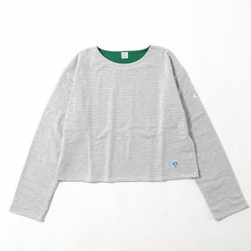 【オーシバル/ORCIVAL】 ORCIVAL オーシバル ボートネックL/Sプルオーバー ヤーンダイド40/2 ジャージー【ウィメンズ】人気、トレンドファッション・服の通販 founy(ファニー) ファッション Fashion レディースファッション Fashion for Women トップス・カットソー Cut & Sew Tops カジュアルプルオーバー・ニットトップス Pullovers & Knit Tops / Casual Pullovers オレンジ Orange ストライプ Stripe, Striped Pattern |ID:prp329100004665697