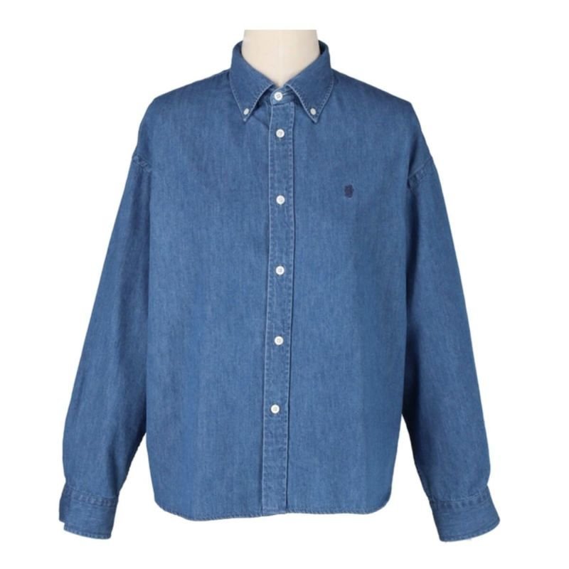 【ジムフレックス/GYMPHLEX】のGymphlex ジムフレックス ショートB.D.シャツL/S ライトデニム【ウィメンズ】 人気、トレンドファッション・服の通販 founy(ファニー) 　ファッション　Fashion　レディースファッション　Fashion for Women　トップス・カットソー　Cut & Sew Tops　シャツ・ブラウス・オフィスカジュアル　Elegant Blouses & Button-Ups　ショート　Short, Short Length　デニム　Denim, Jeans Material　 other-1|ID: prp329100004665707 ipo3291000000033747771