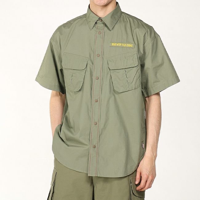【チャムス/CHUMS / MEN】のCHUMS チャムス レイトンオーバーサイズS/Sシャツ メンズ インテリア・キッズ・メンズ・レディースファッション・服の通販 founy(ファニー) https://founy.com/ ファッション Fashion メンズファッション Fashion for Men フラップ Flap, Flap Pocket ポケット Pocket, Pocket Detail メンズ Men's, Menswear 夏 Summer S/S・春夏 SS, Spring/Summer, Warm Season |ID: prp329100004671912 ipo3291000000033771696