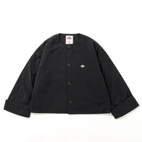 【ダントン/DANTON】 DANTON ダントン カラーレスジャケット ポリエステル/ナイロンタフタ【ウィメンズ】人気、トレンドファッション・服の通販 founy(ファニー) ファッション Fashion レディースファッション Fashion for Women アウター Coat / Outerwear Collection レディースジャケット・軽アウター Jackets タフタ Taffeta, Structured Fabric |ID:prp329100004711120