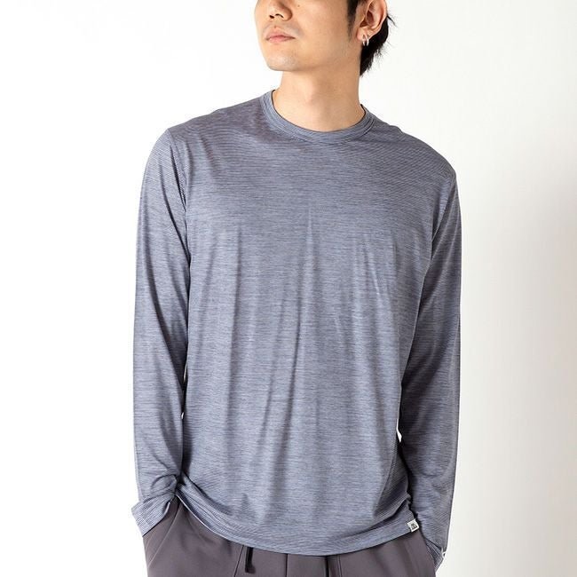 【リッジマウンテン ギア/RIDGE MOUNTAIN GEAR / MEN】のRIDGE MOUNTAIN GEAR リッジマウンテンギア メリノベーシックロングスリーブTee マイクロボーダー メンズ 人気、トレンドファッション・服の通販 founy(ファニー) 　ファッション　Fashion　メンズファッション　Fashion for Men　ボーダー　Border, Stripe　メンズ　Men's, Menswear　 other-1|ID: prp329100004744723 ipo3291000000035731059