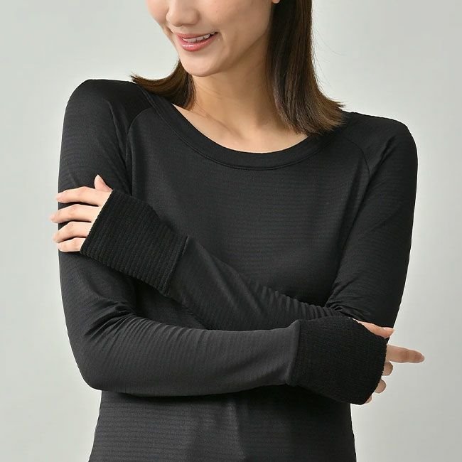 【その他のブランド/Other】のB.V.D. ビー・ブイ・ディー クルーネックサムホール【ウィメンズ】 人気、トレンドファッション・服の通販 founy(ファニー) 　ファッション　Fashion　レディースファッション　Fashion for Women　 other-1|ID: prp329100004755758 ipo3291000000034399580