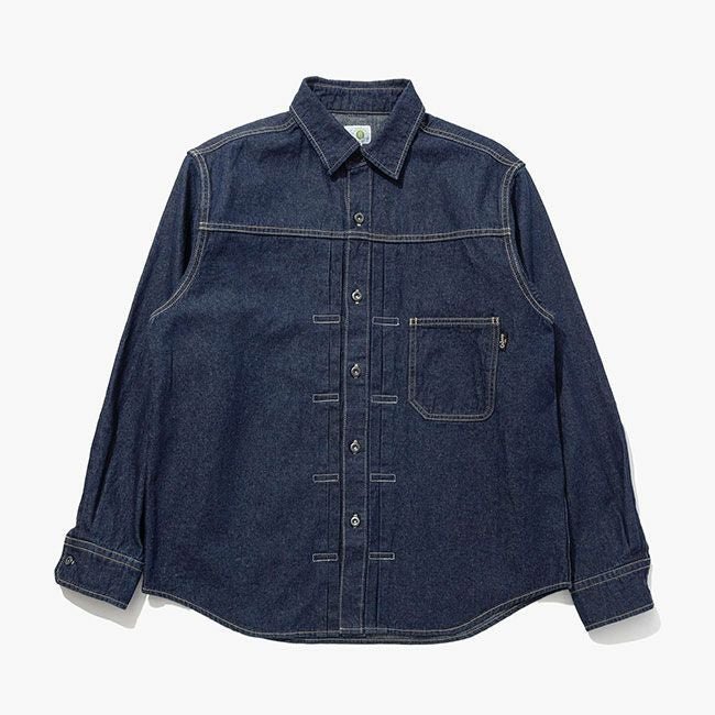 【ゴーヘンプ/GOHEMP / MEN】のGOHEMP ゴーヘンプ プリーツワークシャツ インテリア・キッズ・メンズ・レディースファッション・服の通販 founy(ファニー) https://founy.com/ ファッション Fashion メンズファッション Fashion for Men |ID: prp329100004760674 ipo3291000000035766361