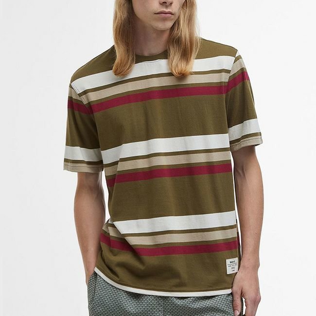 【バブアー/BARBOUR / MEN】のBarbour バブアー ゴルボーンストライプリラックスフィットTシャツ インテリア・キッズ・メンズ・レディースファッション・服の通販 founy(ファニー) https://founy.com/ ファッション Fashion メンズファッション Fashion for Men |ID: prp329100004773063 ipo3291000000034585327