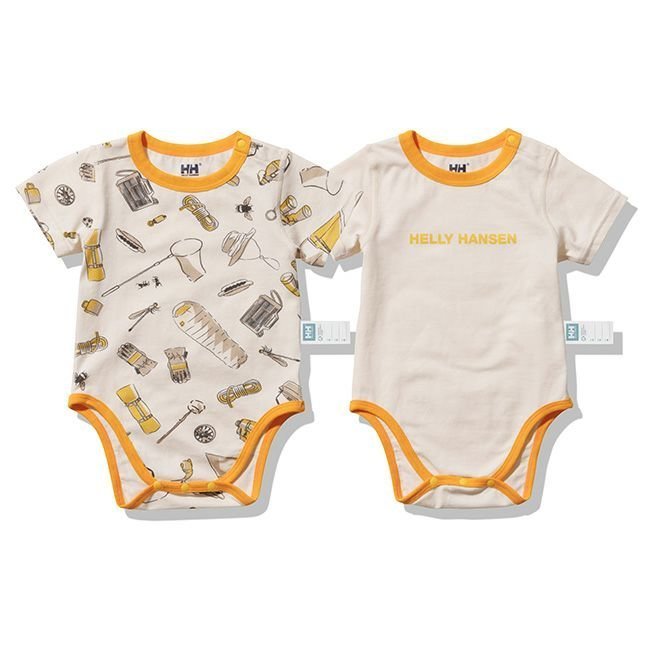 【ヘリーハンセン/HELLY HANSEN / KIDS】のHELLY HANSEN ヘリーハンセン マイファーストHHアウトドアプリントロンパースセット【ベビー】 インテリア・キッズ・メンズ・レディースファッション・服の通販 founy(ファニー) https://founy.com/ ファッション Fashion キッズファッション Fashion for Kids イエロー Yellow ベビー Baby, Babywear |ID: prp329100004816167 ipo3291000000034982587