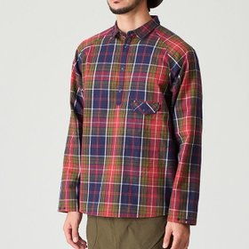 【アクシーズクインエレメンツ/AXESQUIN ELEMENTS / MEN】のAXESQUIN ELEMENTS アクシーズクインエレメンツ タータンチェックのプルオーバーシャツ 人気、トレンドファッション・服の通販 founy(ファニー) ファッション Fashion メンズファッション Fashion for Men トップス・カットソー Cut & Sew Tops メンズシャツ Shirts |ID:prp329100004816170