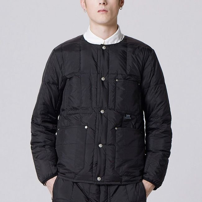 【タイオン/TAION / MEN】のTAION タイオン ワーククルーネックダウンジャケット ユニセックス インテリア・キッズ・メンズ・レディースファッション・服の通販 founy(ファニー) https://founy.com/ ファッション Fashion メンズファッション Fashion for Men ダウン Down, Puffer パッチ Patch, Appliqué フェザー Feather, Feather Detail フラップ Flap, Flap Pocket ポケット Pocket, Pocket Detail ループ Loop, Loop Knit |ID: prp329100004816185 ipo3291000000034982615