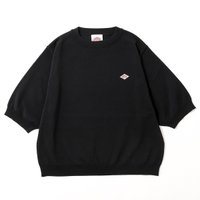 【ダントン/DANTON】のDANTON ダントン ハーフスリーブクルーネック ジャージニット【ウィメンズ】 人気、トレンドファッション・服の通販 founy(ファニー) ファッション Fashion レディースファッション Fashion for Women トップス・カットソー Cut & Sew Tops ニット Knit Tops & Sweaters |ID:prp329100004855675