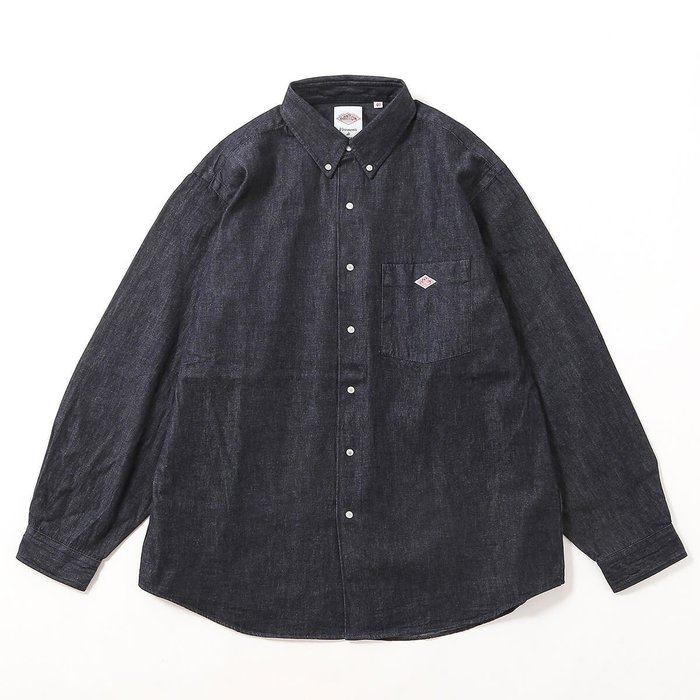 【ダントン/DANTON / MEN】のDANTON ダントン ドットボタンB.D.シャツL/S デニムダンガリー メンズ インテリア・キッズ・メンズ・レディースファッション・服の通販 founy(ファニー) https://founy.com/ ファッション Fashion メンズファッション Fashion for Men インディゴ Indigo Denim ドット Polka Dot, Dot Pattern メンズ Men's, Menswear |ID: prp329100004867327 ipo3291000000036256561
