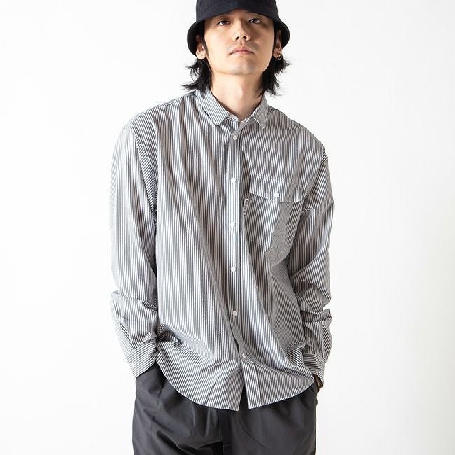 【リッジマウンテン ギア/RIDGE MOUNTAIN GEAR / MEN】のRIDGE MOUNTAIN GEAR リッジマウンテンギア ベーシックロングスリーブシャツ ストライプ メンズ インテリア・キッズ・メンズ・レディースファッション・服の通販 founy(ファニー) https://founy.com/ ファッション Fashion メンズファッション Fashion for Men ストライプ Stripe, Striped Pattern メンズ Men's, Menswear |ID: prp329100004868772 ipo3291000000036281873