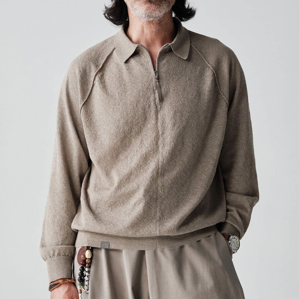 【その他のブランド/Other】のBLUE MONTE ブルーモンテ ハーフジップポロシャツニットセーター 人気、トレンドファッション・服の通販 founy(ファニー) 　ファッション　Fashion　メンズファッション　Fashion for Men　リネン　Linen, Linen Fabric　抗菌　Antibacterial, Bacteria-Resistant　 other-1|ID: prp329100004889969 ipo3291000000036539990