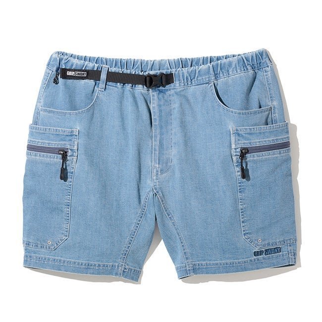 【グリップスワニー/GRIP SWANY / MEN】のGRIP SWANY グリップスワニー クールマックスデニムギアショーツ インテリア・キッズ・メンズ・レディースファッション・服の通販 founy(ファウニー) https://founy.com/ ファッション Fashion メンズファッション Fashion for Men インディゴ Indigo Denim |ID: prp329100004925873 ipo3291000000037372465