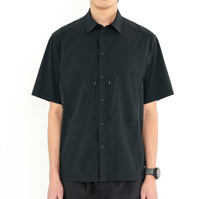 【カイル/CAYL】のCAYL ケイル エアブリーズショートスリーブシャツ インテリア・キッズ・メンズ・レディースファッション・服の通販 founy(ファニー) https://founy.com/ ファッション Fashion レディースファッション Fashion for Women トップス・カットソー Cut & Sew Tops シャツ・ブラウス・オフィスカジュアル Elegant Blouses & Button-Ups コーティング Coating, Coated Finish |ID: prp329100004927720 ipo3291000000036976476