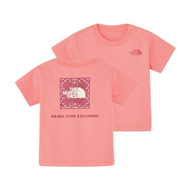 【ザ ノース フェイス/THE NORTH FACE / KIDS】のTHE NORTH FACE ノースフェイス S/SバンダナスクエアロゴTee【ベビー】 人気、トレンドファッション・服の通販 founy(ファニー) 　ファッション　Fashion　キッズファッション　Fashion for Kids　クラッシュ　Distressed, Crashed Style　ドット　Polka Dot, Dot Pattern　フェイス　Face, Facial Design　ベビー　Baby, Babywear　夏　Summer　S/S・春夏　SS, Spring/Summer, Warm Season　 other-1|ID: prp329100004938461 ipo3291000000037057755