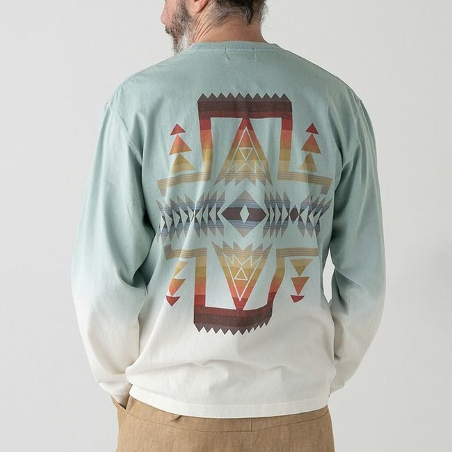 【ペンドルトン/PENDLETON / MEN】のPENDLETON ペンドルトン グラデーションダイバックプリントL/S Tee インテリア・キッズ・メンズ・レディースファッション・服の通販 founy(ファウニー) https://founy.com/ ファッション Fashion メンズファッション Fashion for Men |ID: prp329100004989072 ipo3291000000037372708