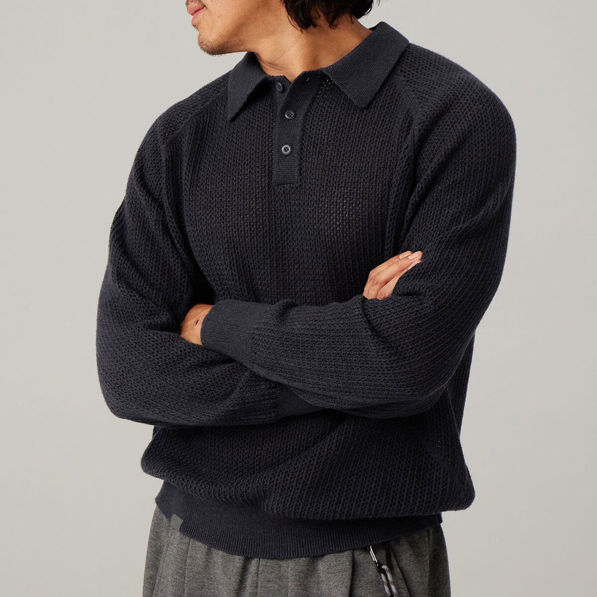 【その他のブランド/Other】のBLUE MONTE ブルーモンテ ウールニット オープンワーク ポロシャツ 大人の最旬トレンドファッション＆コーディネート founy(ファウニー) 　ファッション　Fashion　メンズファッション　Fashion for Men　ポロシャツ　Polo Shirt, Collared Tee　レース　Lace, Lace Fabric　ワーク　Workwear, Utility Style　冬　Winter / This Winter　夏　Summer　抗菌　Antibacterial, Bacteria-Resistant　 other-1|ID: prp329100004990667 ipo3291000000037380696