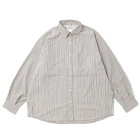 【ペーパースカイウェア/PAPERSKY WEAR】のPAPERSKY WEAR ペーパースカイウェア ハイク&バイクケイブビッグストライプシャツ 大人の最旬トレンドファッション＆コーディネート founy(ファウニー) ファッション Fashion レディースファッション Fashion for Women トップス・カットソー Cut & Sew Tops シャツ・ブラウス・オフィスカジュアル Elegant Blouses & Button-Ups ストライプ Stripe, Striped Pattern 吸水 Absorbent, Quick-Dry |ID:prp329100004990750