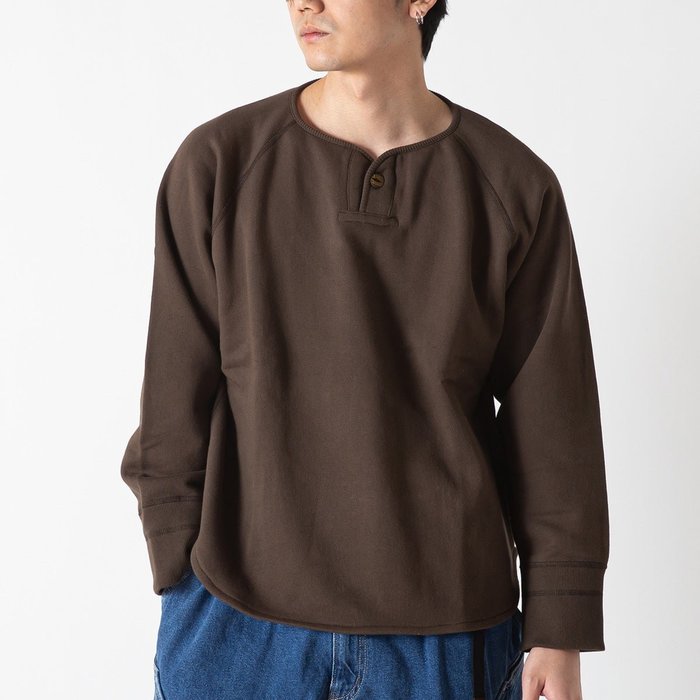 【ネイタルデザイン/NATAL DESIGN / MEN】のNATAL DESIGN ネイタルデザイン ブラッシュドコットンロングスリーブヘンリー ラッキースワロー インテリア・キッズ・メンズ・レディースファッション・服の通販 founy(ファウニー) https://founy.com/ ファッション Fashion メンズファッション Fashion for Men |ID: prp329100004990804 ipo3291000000037380863