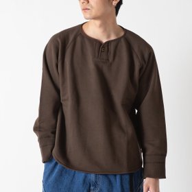 【ネイタルデザイン/NATAL DESIGN / MEN】のNATAL DESIGN ネイタルデザイン ブラッシュドコットンロングスリーブヘンリー ラッキースワロー 大人の最旬トレンドファッション＆コーディネート founy(ファウニー) ファッション Fashion メンズファッション Fashion for Men |ID:prp329100004990804