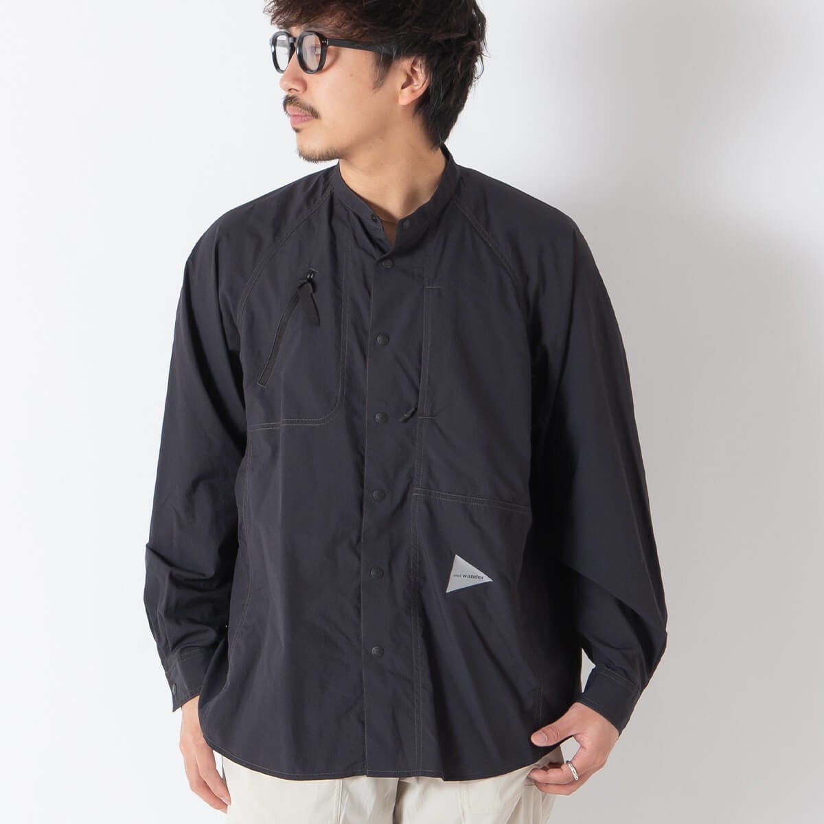 【アンドワンダー/and wander / MEN】のand wander アンドワンダー ストレッチリップバンドカラーシャツ 大人の最旬トレンドファッション＆コーディネート founy(ファウニー) 　ファッション　Fashion　メンズファッション　Fashion for Men　 other-1|ID: prp329100004990807 ipo3291000000037380866