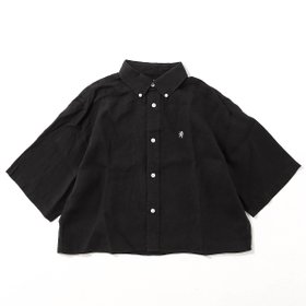 【ジムフレックス/GYMPHLEX】のGymphlex ジムフレックス ショートB.D.シャツS/S 60Sリネンダイドキャンバス【ウィメンズ】 大人の最旬トレンドファッション＆コーディネート founy(ファウニー) ファッション Fashion レディースファッション Fashion for Women トップス・カットソー Cut & Sew Tops シャツ・ブラウス・オフィスカジュアル Elegant Blouses & Button-Ups ショート Short, Short Length リネン Linen, Linen Fabric 夏 Summer S/S・春夏 SS, Spring/Summer, Warm Season |ID:prp329100004991021