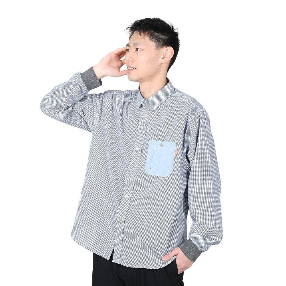 【クリフメイヤー/KRIFF MAYER / GOODS】のクリフメイヤー(KRIFF MAYER)(メンズ)ハッピーシャツ 2333503-79 NAVY 人気、トレンドファッション・服の通販 founy(ファニー) 　インナー　Inner　春　Spring　ギンガム　Gingham　今季　This Season　切替　Switching　ストライプ　Stripe　チェック　Check　長袖　Long Sleeve　ポケット　Pocket　ミックス　Mix　メンズ　Mens　無地　Plain Color　S/S・春夏　Ss・Spring/Summer　夏　Summer　ホーム・キャンプ・アウトドア・お取り寄せ　Home,Garden,Outdoor,Camping Gear　キャンプ用品・アウトドア
　Camping Gear & Outdoor Supplies　その他 雑貨 小物　Camping Tools　 other-1|ID: prp329100003854684 ipo3291000000025569651