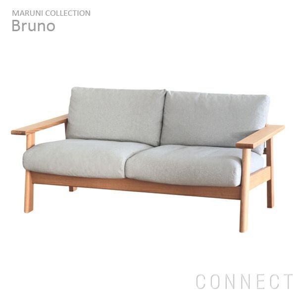 【マルニコレクション/MARUNI COLLECTION / GOODS】のMARUNICOLLECTION(マルニコレクション)/Bruno(ブルーノ)/ツーシーターソファ/オーク材・ウレタン樹脂塗装(ナチュラルクリア)/M02SAGA#4169グレー 人気、トレンドファッション・服の通販 founy(ファニー) 　クッション　Cushion, Throw Pillow　コレクション　Collection, Seasonal Line　ファブリック　Fabric, Textile　フォルム　Silhouette, Form　フォーム　Form　フレーム　Frame, Outline　ホーム・キャンプ・アウトドア・お取り寄せ　Home Living / Home & Lifestyle / Camping Gear / Outdoor Camping　家具・インテリア　Home Furniture & Interior. Stylish & Functional Living Spaces　その他 インテリア雑貨、家具　Home Decor & Furniture Extras　 other-1|ID: prp329100003114131 ipo3291000000035765736