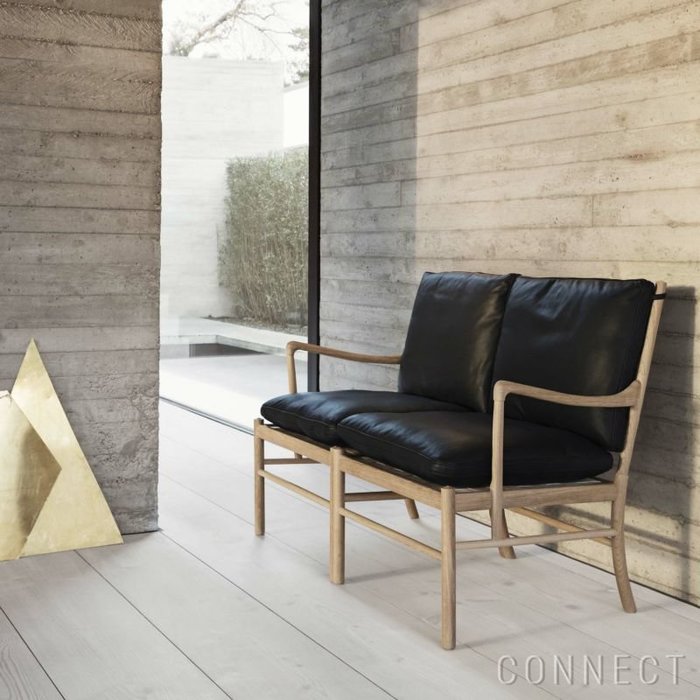 【カール ハンセン&サン/CARL HANSEN & SON / GOODS】のOW149-2COLONIALSOFA(コロニアルソファ)/オーク材・ホワイトオイル仕上げ・ブラックレザー(Sif98)/2人掛け インテリア・キッズ・メンズ・レディースファッション・服の通販 founy(ファニー) https://founy.com/ オイル Oil クラシック Classic フォルム Form モダン Modern ホーム・キャンプ・アウトドア・お取り寄せ Home,Garden,Outdoor,Camping Gear 家具・インテリア Furniture ソファー Sofa ホーム・キャンプ・アウトドア・お取り寄せ Home,Garden,Outdoor,Camping Gear 家具・インテリア Furniture チェア・椅子 Chair アームチェア Armchair |ID: prp329100003114151 ipo3291000000021120800