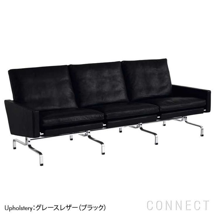 【フリッツ ハンセン/FRITZ HANSEN / GOODS】のPK31/3(ピーケー31/3)/グレースレザー(旧エレガンスレザー)ブラック/W1980《ケースブックプレゼント》 インテリア・キッズ・メンズ・レディースファッション・服の通販 founy(ファニー) https://founy.com/ フォルム Form ホーム・キャンプ・アウトドア・お取り寄せ Home,Garden,Outdoor,Camping Gear 家具・インテリア Furniture チェア・椅子 Chair ラウンジチェア Lounge Chair |ID: prp329100003114164 ipo3291000000021120813