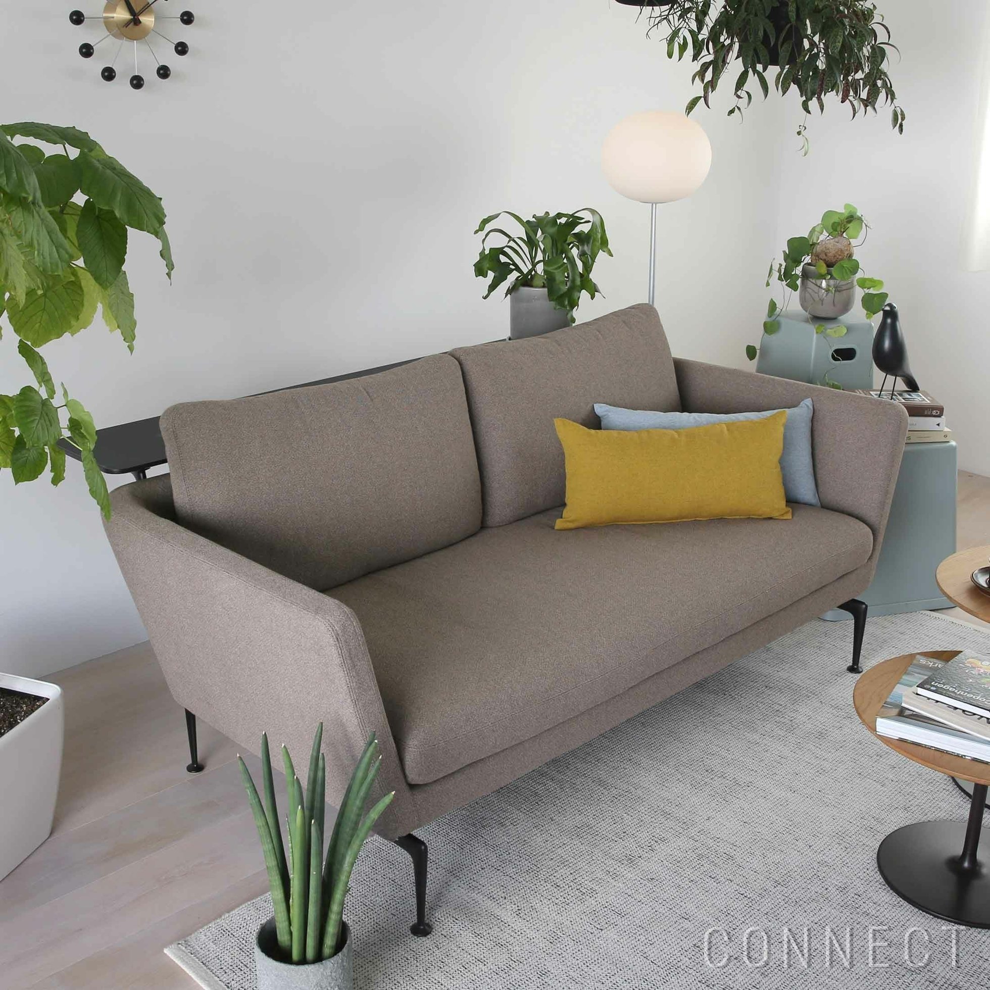 【ヴィトラ/Vitra / GOODS】のSuitaSofa2-Seater(スイタソファ2シーター)バッククッションクラシックトレー付き/Dumet17sandmelange/ベーシックダーク脚・パウダーコート仕上げ 人気、トレンドファッション・服の通販 founy(ファニー) 　イタリア　Italy　エレガント 上品　Elegant　クッション　Cushion, Throw Pillow　クラシック　Classic, Timeless Style　デスク　Desk, Work Desk　パウダー　Powder, Soft Tone　フォーム　Form　ベーシック　Basic, Essential　ワーク　Workwear, Utility Style　ホーム・キャンプ・アウトドア・お取り寄せ　Home Living / Home & Lifestyle / Camping Gear / Outdoor Camping　家具・インテリア　Home Furniture & Interior. Stylish & Functional Living Spaces　ソファー　Couches & Sofas　 other-1|ID: prp329100003114190 ipo3291000000035454435