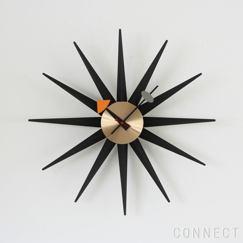 【ヴィトラ/Vitra / GOODS】のWallClocks(ウォールクロック)/SunburstClock(サンバーストクロック)/Black・Brass/掛け時計 人気、トレンドファッション・服の通販 founy(ファニー) 　ホーム・キャンプ・アウトドア・お取り寄せ　Home,Garden,Outdoor,Camping Gear　家具・インテリア　Furniture　その他 インテリア雑貨、家具　Furniture, Interior, Others　 other-1|ID: prp329100003114846 ipo3291000000021121495