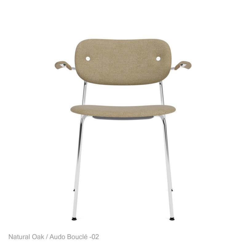 【オード コペンハーゲン/Audo Copenhagen / GOODS】のAudoCopenhagen(オドー・コペンハーゲン)/CODININGCHAIR(コダイニングチェア)/アームチェア/ナチュラルオーク/AudoBoucle(オドーブークレ)02/クロームベース 人気、トレンドファッション・服の通販 founy(ファニー) 　軽量　Lightweight　シンプル　Simple　エレガント 上品　Elegant　ホーム・キャンプ・アウトドア・お取り寄せ　Home,Garden,Outdoor,Camping Gear　家具・インテリア　Furniture　チェア・椅子　Chair　ダイニングチェア　Dining Chair　ホーム・キャンプ・アウトドア・お取り寄せ　Home,Garden,Outdoor,Camping Gear　家具・インテリア　Furniture　チェア・椅子　Chair　アームチェア　Armchair　 other-1|ID: prp329100004168540 ipo3291000000028832549