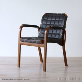 【アルテック/artek / GOODS】 ARMCHAIR45(アームチェア45)/バーチ材・ウォルナットステイン/キルティングレザー/ダークブラウン/アームレスト・レザーカバー人気、トレンドファッション・服の通販 founy(ファニー) キルティング Quilting テーブル Table デスク Desk フラット Flat フレーム Flame 軽量 Lightweight ホーム・キャンプ・アウトドア・お取り寄せ Home,Garden,Outdoor,Camping Gear 家具・インテリア Furniture チェア・椅子 Chair アームチェア Armchair ホーム・キャンプ・アウトドア・お取り寄せ Home,Garden,Outdoor,Camping Gear 家具・インテリア Furniture テーブル Table ダイニングテーブル Dining Table |ID:prp329100004322304