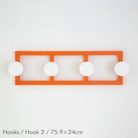 【ラーウィー/raawii / GOODS】のraawii(ラーウィー)/Hooks(フックス)/Hook2/75.9×24cm/壁掛けフック 人気、トレンドファッション・服の通販 founy(ファニー) オレンジ Orange カラフル Colorful シンプル Simple ミラノ Milan ホーム・キャンプ・アウトドア・お取り寄せ Home,Garden,Outdoor,Camping Gear 家具・インテリア Furniture その他 インテリア雑貨、家具 Furniture, Interior, Others |ID:prp329100004513597