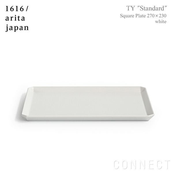 【その他のブランド/Other】の1616/aritajapan(イチロクイチロク/アリタジャパン)TY"Standard"スクエアプレート〈270×230〉ホワイト 人気、トレンドファッション・服の通販 founy(ファニー) スクエア Square, Square Shape テーブル Table, Dining Table プレート Plate, Dish プレーン Plain, Simple other-1|ID: prp329100004864544 ipo3291000000036203953