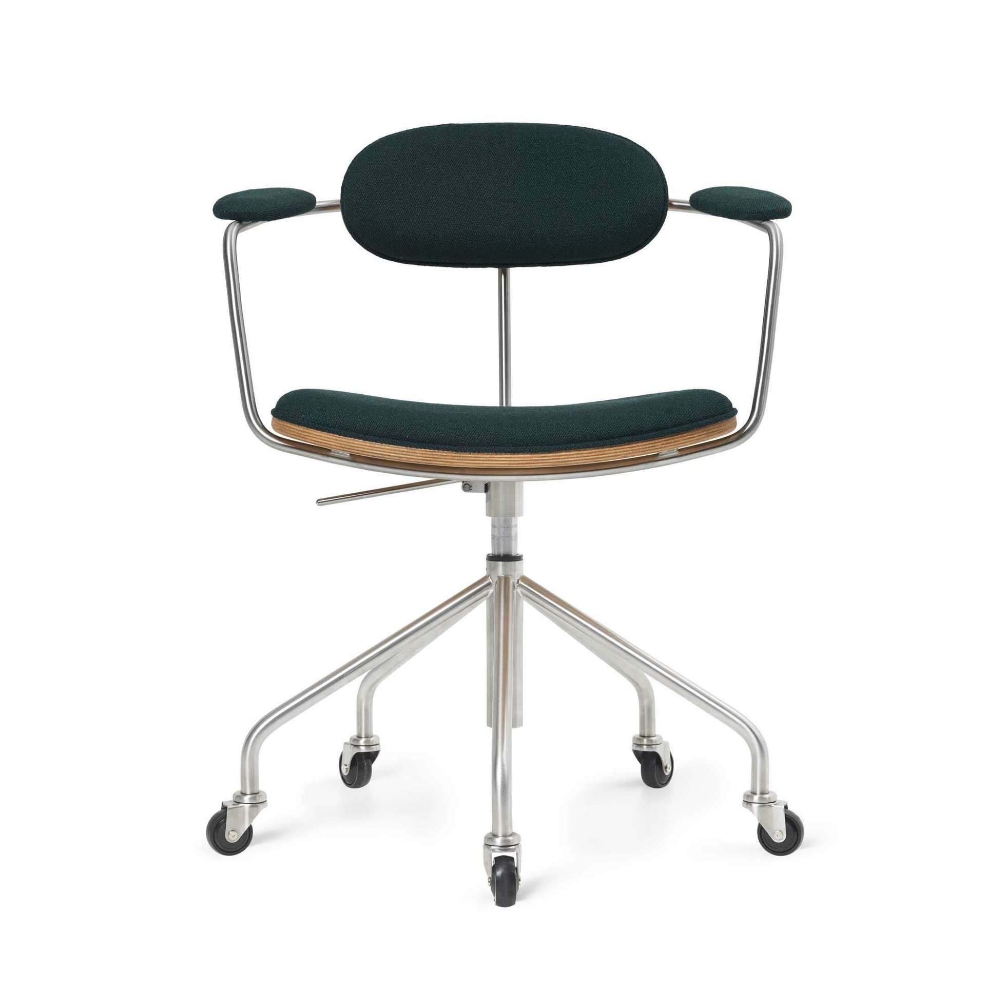 【カール ハンセン&サン/CARL HANSEN & SON / GOODS】のCH621SWIVELCHAIR(スウィベルチェア)/オーク材・オイル仕上げ・ステンレススチール脚/Vidar1062/キャスター付きチェア 大人の最旬トレンドファッション＆コーディネート founy(ファウニー) 　オイル　Body Oil　コレクション　Collection, Seasonal Line　ファブリック　Fabric, Textile　ラバー　Rubber, Rubber Sole　ホーム・キャンプ・アウトドア・お取り寄せ　Home Living / Home & Lifestyle / Camping Gear / Outdoor Camping　家具・インテリア　Home Furniture & Interior. Stylish & Functional Living Spaces　その他 インテリア雑貨、家具　Home Decor & Furniture Extras　 other-1|ID: prp329100004965408 ipo3291000000037254370