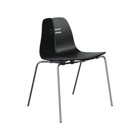 【フリッツ ハンセン/FRITZ HANSEN / GOODS】のPK3(ピーケー3)/ブラック/スチールベース(クローム仕上げ)/チェア 大人の最旬トレンドファッション＆コーディネート founy(ファウニー) コレクション Collection, Seasonal Line ホーム・キャンプ・アウトドア・お取り寄せ Home Living / Home & Lifestyle / Camping Gear / Outdoor Camping 家具・インテリア Home Furniture & Interior. Stylish & Functional Living Spaces チェア・椅子 Seating & Chairs ダイニングチェア・木製チェア Dining Chairs |ID:prp329100004965559