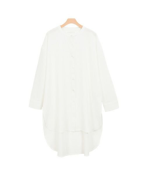 【ピエロ/Pierrot】のバンドカラーチュニックブラウス 人気、トレンドファッション・服の通販 founy(ファニー) 　ファッション　Fashion　レディースファッション　WOMEN　トップス・カットソー　Tops/Tshirt　シャツ/ブラウス　Shirts/Blouses　スリット　Slit　プチプライス・低価格　Affordable　ルーズ　Loose　エレガント 上品　Elegant　 other-1|ID: prp329100001119319 ipo3291000000024902062