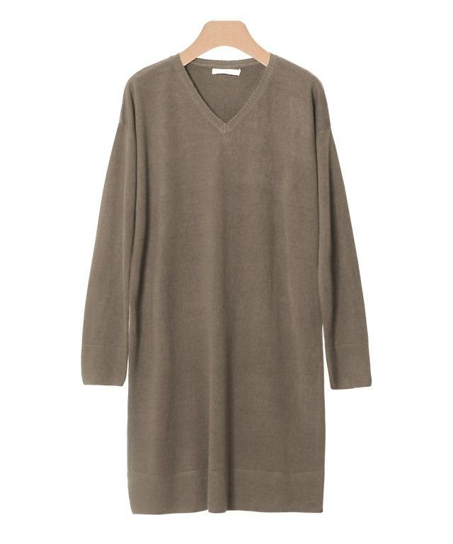【ピエロ/Pierrot】の【アウトレットSALE!】選べるカシミヤタッチニットワンピース インテリア・キッズ・メンズ・レディースファッション・服の通販 founy(ファニー) 　ファッション　Fashion　レディースファッション　WOMEN　ワンピース　Dress　ニットワンピース　Knit Dresses　アウトレット　Outlet　カシミヤ　Cashmere　スリット　Slit　タートルネック　Turtleneck　フィット　Fit　プチプライス・低価格　Affordable　エレガント 上品　Elegant　モカ|ID: prp329100001119404 ipo3291000000031811317