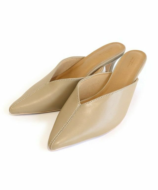【ピエロ/Pierrot】の【アウトレットSALE!】Vカットミュール インテリア・キッズ・メンズ・レディースファッション・服の通販 founy(ファニー) 　ファッション　Fashion　レディースファッション　Fashion for Women　アウトレット　Outlet / Clearance　インソール　Shoe Insole　クッション　Cushion, Throw Pillow　シューズ　Shoes, Footwear　パイソン　Python, Snakeskin Pattern　プチプライス・低価格　Affordable / Budget Price　メッシュ　Mesh, Net Fabric　グレージュ|ID: prp329100001119543 ipo3291000000022694148