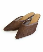 【ピエロ/Pierrot】の【アウトレットSALE!】Vカットミュール メッシュ/ブラウン|ID: prp329100001119543 ipo3291000000035807324