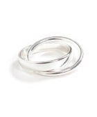 【ピエロ/Pierrot】のsilver925 2連リング [Pierrot] シルバー|ID: prp329100001119547 ipo3291000000004707013