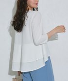 【ピエロ/Pierrot】のバックフレアデザインTブラウス 人気、トレンドファッション・服の通販 founy(ファニー) ファッション Fashion レディースファッション Fashion for Women トップス・カットソー Cut & Sew Tops シャツ・ブラウス・オフィスカジュアル Elegant Blouses & Button-Ups 送料無料 Free Shipping カットソー Cut and Sewn Top ジョーゼット Georgette, Semi-Sheer Fabric フェミニン Feminine, Girly フリル Frill, Ruffle プチプライス・低価格 Affordable / Budget Price thumbnail 167cm / オフホワイト / M|ID: prp329100001119558 ipo3291000000036071703
