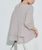 【ピエロ/Pierrot】のバックフレアデザインTブラウス 人気、トレンドファッション・服の通販 founy(ファニー) ファッション Fashion レディースファッション Fashion for Women トップス・カットソー Cut & Sew Tops シャツ・ブラウス・オフィスカジュアル Elegant Blouses & Button-Ups 送料無料 Free Shipping カットソー Cut and Sewn Top ジョーゼット Georgette, Semi-Sheer Fabric フェミニン Feminine, Girly フリル Frill, Ruffle プチプライス・低価格 Affordable / Budget Price thumbnail 167cm / グレー / M|ID: prp329100001119558 ipo3291000000036071705