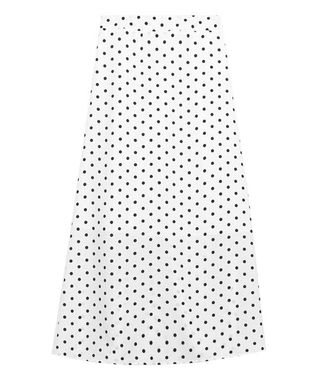 【ピエロ/Pierrot】の【A会場】ドット柄ナロースカート インテリア・キッズ・メンズ・レディースファッション・服の通販 founy(ファニー) 　ファッション　Fashion　レディースファッション　WOMEN　スカート　Skirt　スリット　Slit　ドット　Dot　プチプライス・低価格　Affordable　ホワイト|ID: prp329100001119607 ipo3291000000004707269