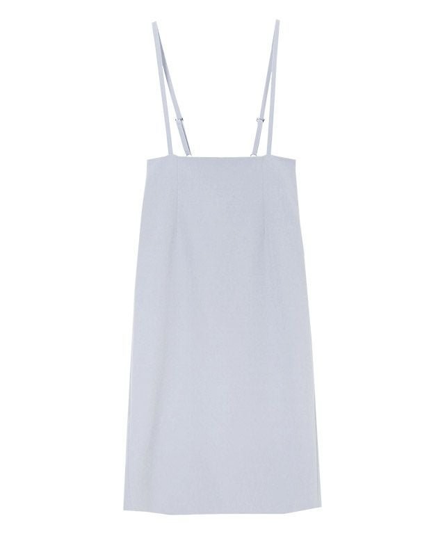 【ピエロ/Pierrot】のショルダーストラップサロペットスカート インテリア・キッズ・メンズ・レディースファッション・服の通販 founy(ファニー) 　ファッション　Fashion　レディースファッション　Fashion for Women　スカート　Skirts　ジョーゼット　Georgette, Semi-Sheer Fabric　スリット　Slit, Slit Detail　プチプライス・低価格　Affordable / Budget Price　ラップ　Wrap, Wrap Design　アイスグレー|ID: prp329100001119680 ipo3291000000036068984