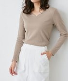【ピエロ/Pierrot】の【一部予約】ネックが選べるテレコリブカットソー 人気、トレンドファッション・服の通販 founy(ファニー) ファッション Fashion レディースファッション Fashion for Women トップス・カットソー Cut & Sew Tops カットソー・ベーシックTシャツ Cut-and-Sewn Tops / Stretch Tees & Basics 送料無料 Free Shipping クラシック Classic, Timeless Style スクエア Square, Square Shape デコルテ Décolleté, Neckline プチプライス・低価格 Affordable / Budget Price ワイド Wide, Wide Fit thumbnail 167cm / ライトベージュ / キーネック / M|ID: prp329100001119734 ipo3291000000033345612